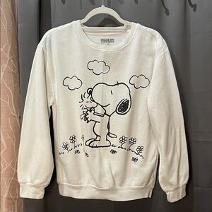Peanuts Cream Snoopy Crewneck Sweater